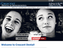 Tablet Screenshot of crescentsmiles.com